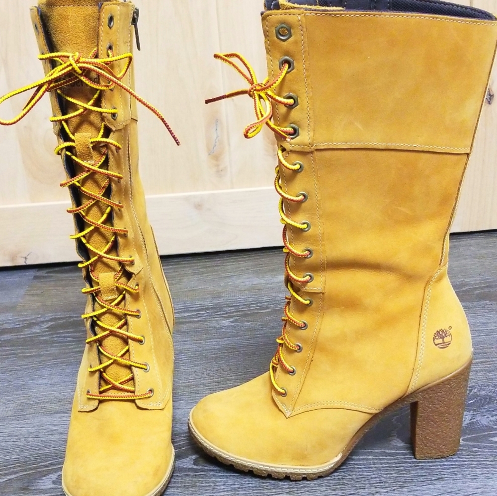 Timberland heeled tall boots
